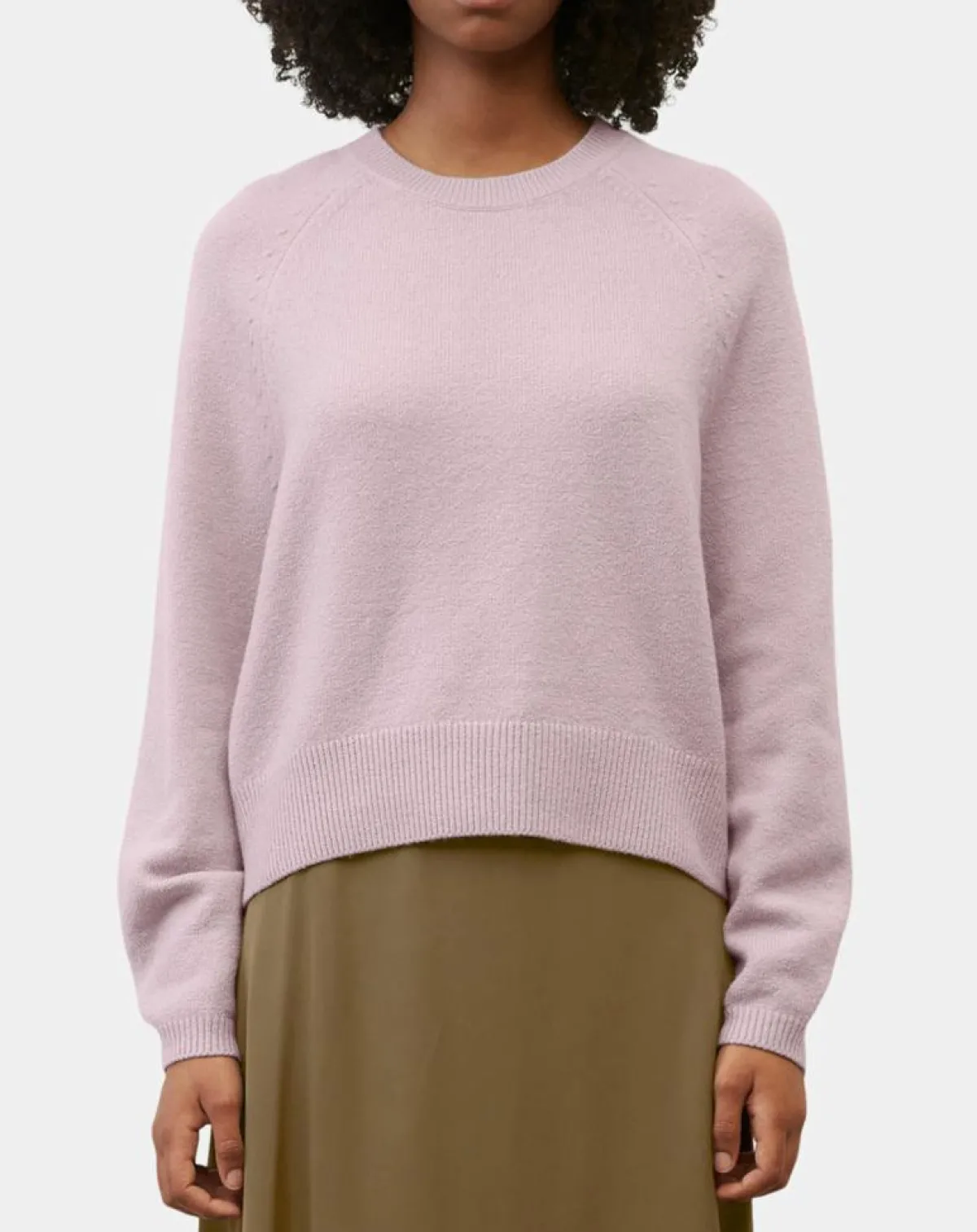 Marc O'Polo Pulls|Pull en Laine mélangée manches raglans violet clair