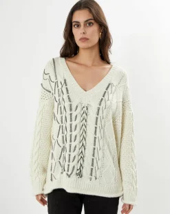 Belair Pulls|Pull en Laine mélangée Pain écru