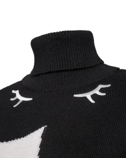 Duvillard Pulls|Pull en Laine mélangée Pauline Hd blanc/noir