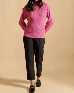 Belair Pulls|Pull en Laine mélangée Pop rose