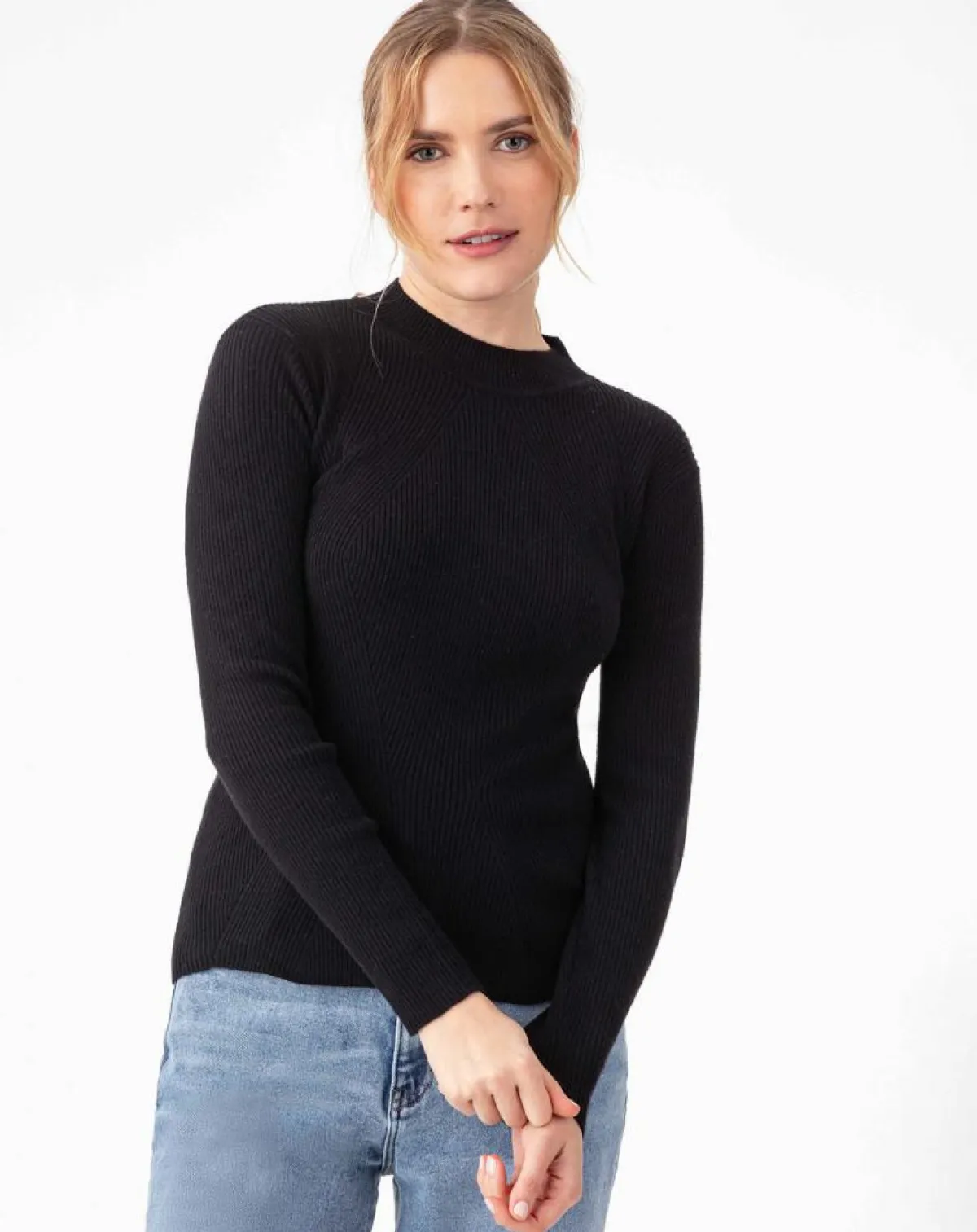 Indies Pulls|Pull en Laine mélangée Talitha noir