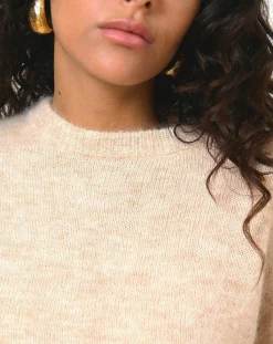 Garance Paris Pulls|Pull en Laine mélangée Tiana beige