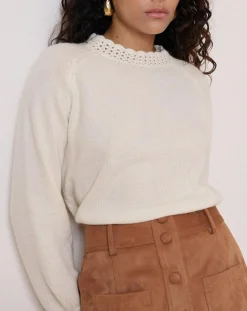 Garance Paris Pulls|Pull en Laine mélangée Tiziri écru