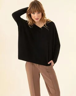 Indies Pulls|Pull en Laine mélangée Tobby noir