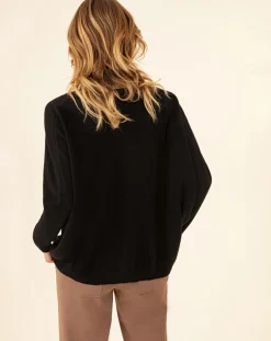 Indies Pulls|Pull en Laine mélangée Tobby noir