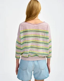 Bellerose Pulls|Pull en Lin mélangé Neep stripe c