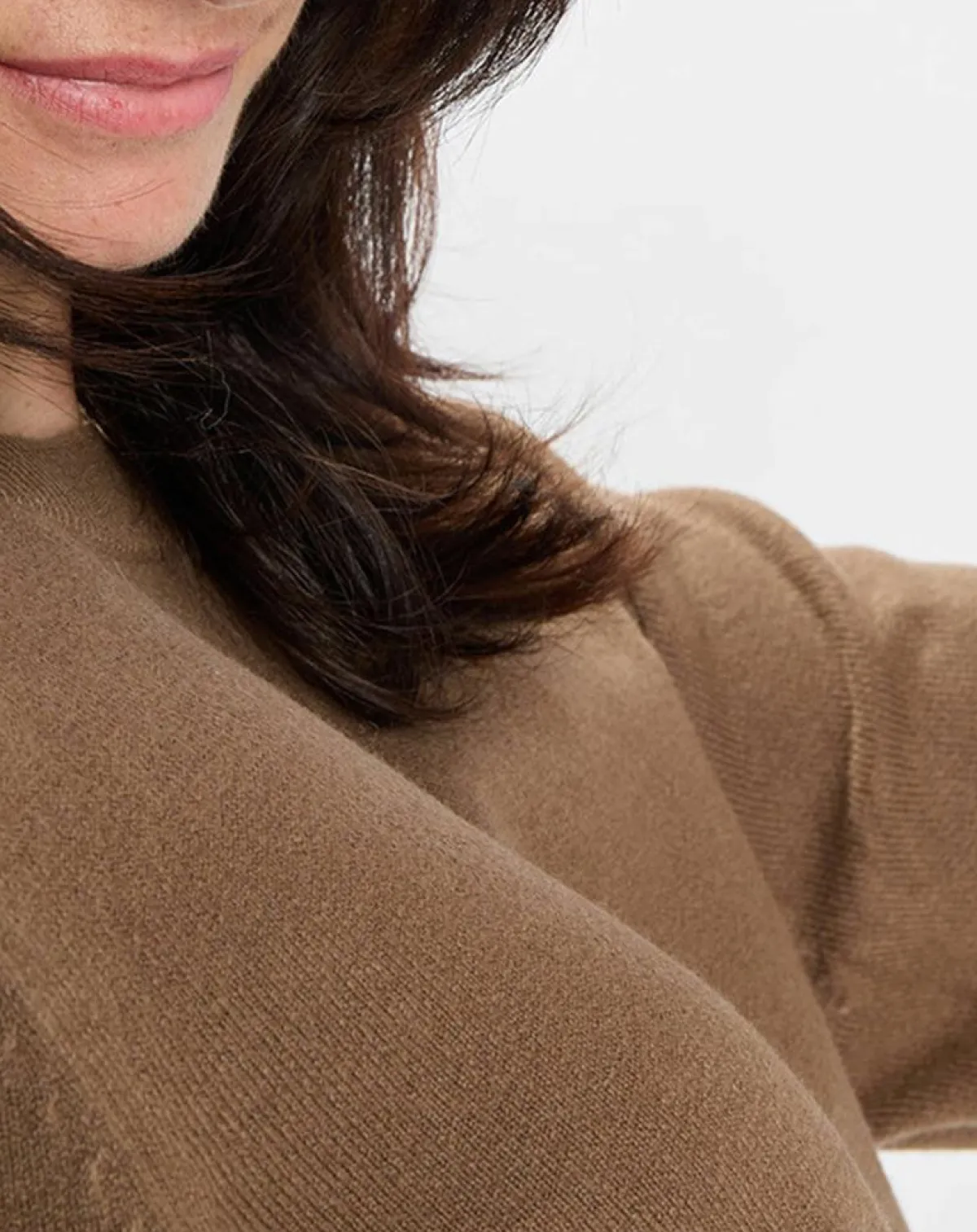 Marc O'Polo Pulls|Pull en Maille de coton stretch Basique marron