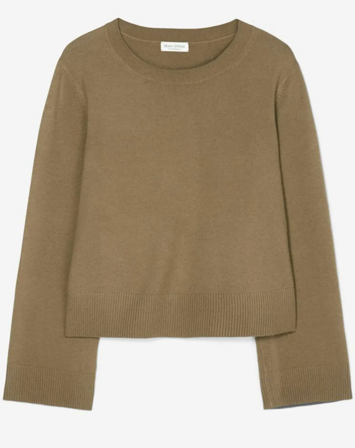 Marc O'Polo Pulls|Pull en Maille de coton stretch Basique marron