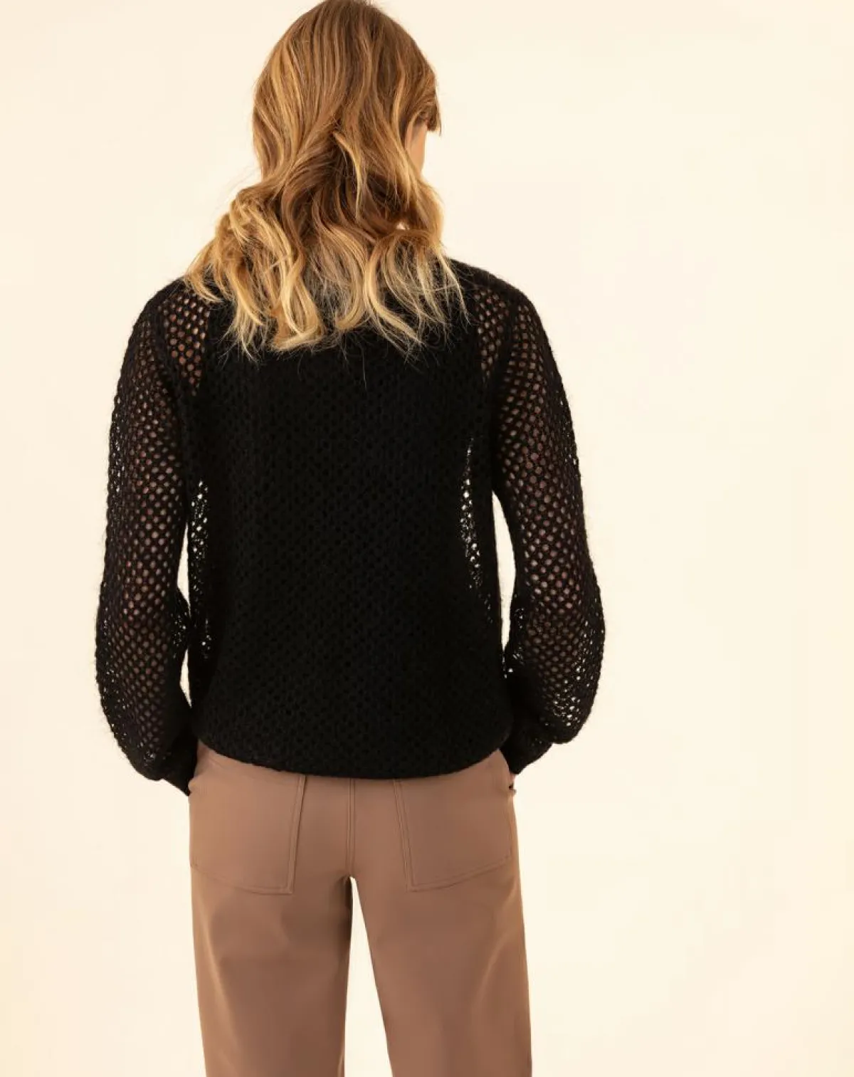 Indies Pulls|Pull en Mohair & Laine mélangés Meryl noir