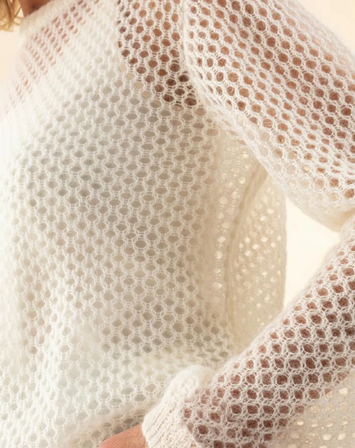 Indies Pulls|Pull en Mohair & Laine mélangés Meryl écru