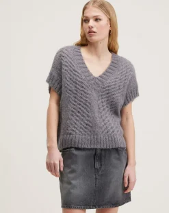 Bellerose Pulls|Pull en Mohair mélangé Abevy orage