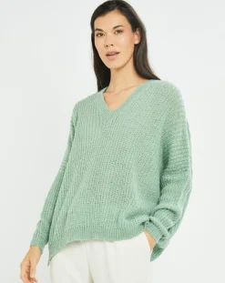 Lauren Vidal Pulls|Pull en Mohair mélangé Anouk vert