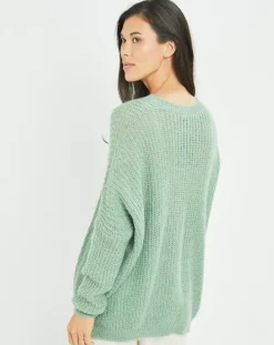 Lauren Vidal Pulls|Pull en Mohair mélangé Anouk vert