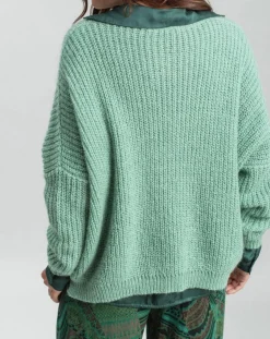Lauren Vidal Pulls|Pull en Mohair mélangé Anouk vert