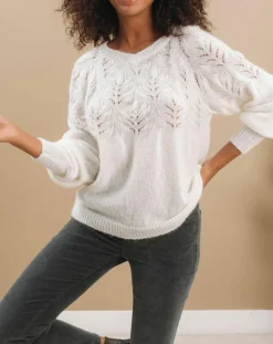 Lauren Vidal Pulls|Pull en Mohair mélangé Ella ivoire