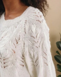 Lauren Vidal Pulls|Pull en Mohair mélangé Ella ivoire