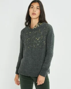 Lauren Vidal Pulls|Pull en Mohair mélangé Ella gris jade