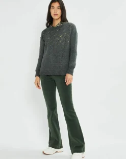 Lauren Vidal Pulls|Pull en Mohair mélangé Ella gris jade