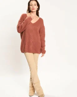 Lauren Vidal Pulls|Pull en Mohair mélangé Milane cuivre