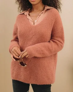 Lauren Vidal Pulls|Pull en Mohair mélangé Milane cuivre