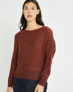 Lauren Vidal Pulls|Pull en Mohair mélangé Milane terra