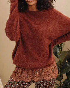 Lauren Vidal Pulls|Pull en Mohair mélangé Milane terra