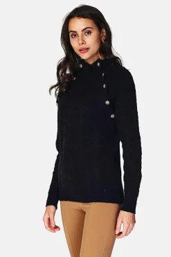 Assuili Sweats|Pull Encolure montante noir