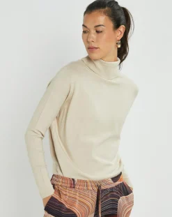 Lauren Vidal Pulls|Pull fin Anouk beige