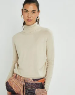 Lauren Vidal Pulls|Pull fin Anouk beige