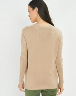 Lauren Vidal Pulls|Pull fin Pearl beige