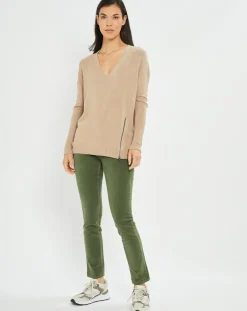 Lauren Vidal Pulls|Pull fin Pearl beige