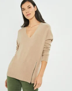 Lauren Vidal Pulls|Pull fin Pearl beige
