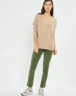 Lauren Vidal Pulls|Pull fin Pearl beige