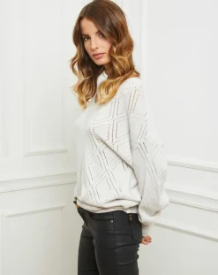 Fleur de cachemire Pulls|Pull Gabriella blanc