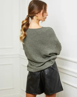 Fleur de cachemire Pulls|Pull Gabriella kaki