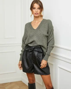 Fleur de cachemire Pulls|Pull Gabriella kaki