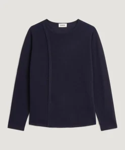 Rodier Pulls|Pull Gertrude 100% laine col rond bleu marine
