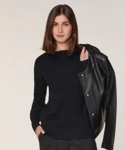 Rodier Pulls|Pull Iseult en laine jacquard noir