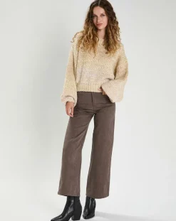 The Korner Pulls|Pull Jade beige/blanc