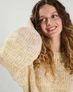 The Korner Pulls|Pull Jade beige/blanc