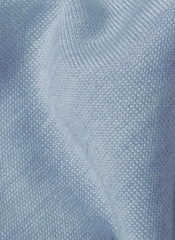 Rodier Pulls|Pull Jocelyne 100% laine capuche tricolore bleu ciel