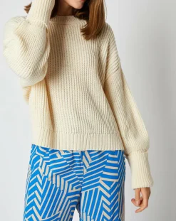 An'ge Pulls|Pull Julie en Laine mélangée écru