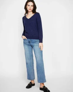 Cachemire & Jo Pulls|Pull Juliette bleu nuit