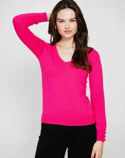 Cachemire & Jo Pulls|Pull Juliette fushia