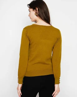 Cachemire & Jo Pulls|Pull Juliette vert olive