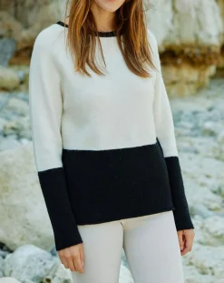 Lauren Vidal Pulls|Pull Léa écru/noir