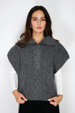 C&Jo Pulls|Pull large à capuche en Cachemire mélangé loup