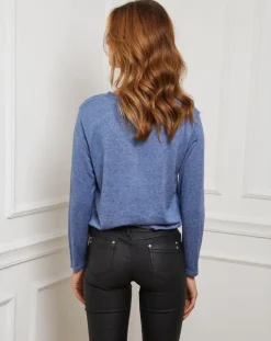 Fleur de cachemire Pulls|Pull Laury indigo