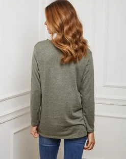 Fleur de cachemire Pulls|Pull Laury kaki