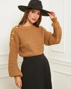 L'Armoire de Suzette Pulls|Pull Leana camel